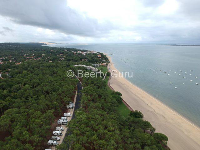 Parking v zálive Arcachon