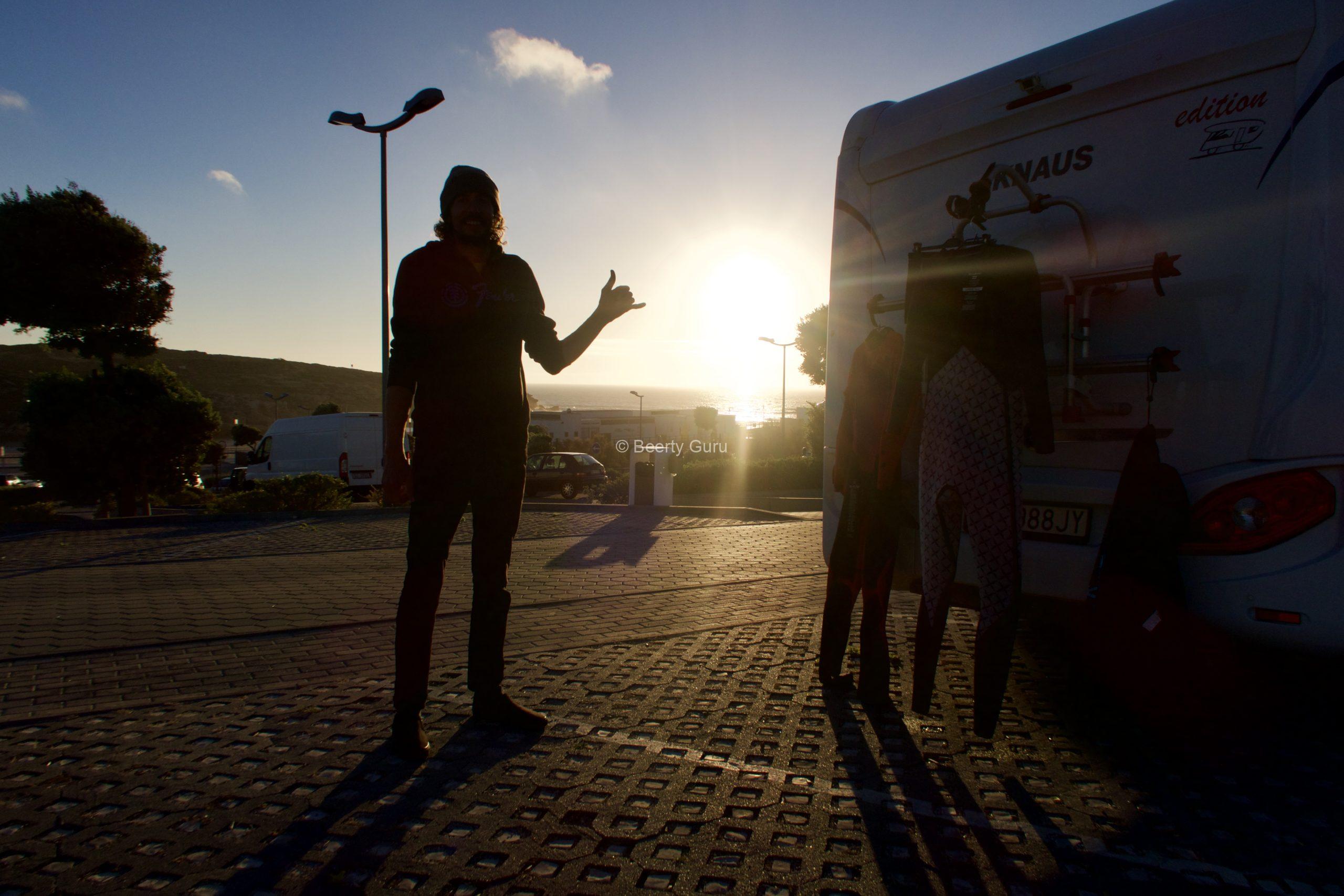 Surfing med husvagn i Portugal